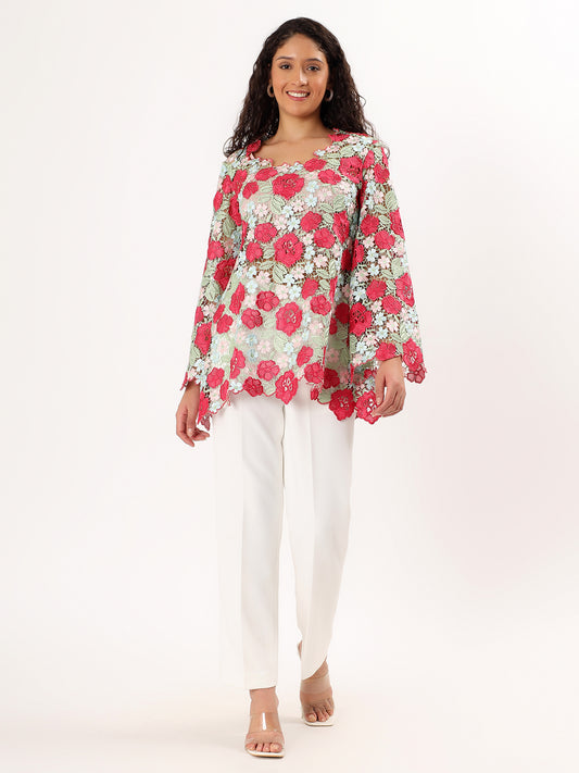 Floral Lace Tumic Co-ord Set