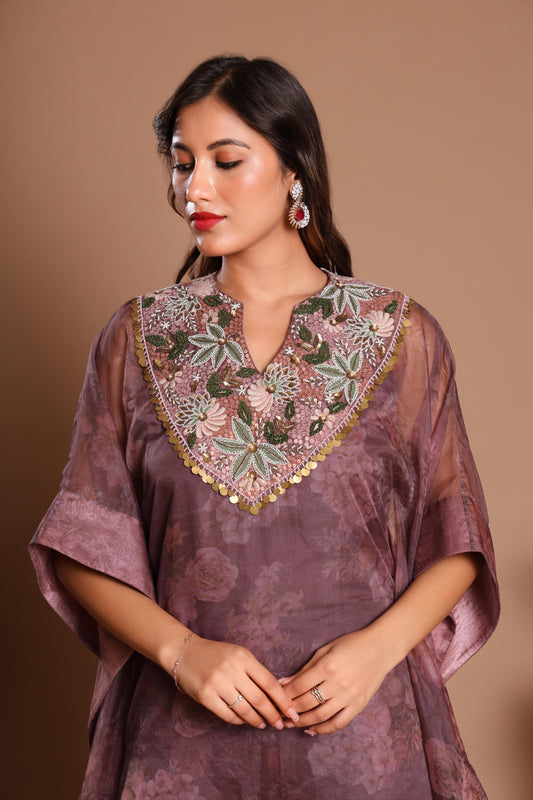 ROSEWOOD BLOOM KAFTAN SET