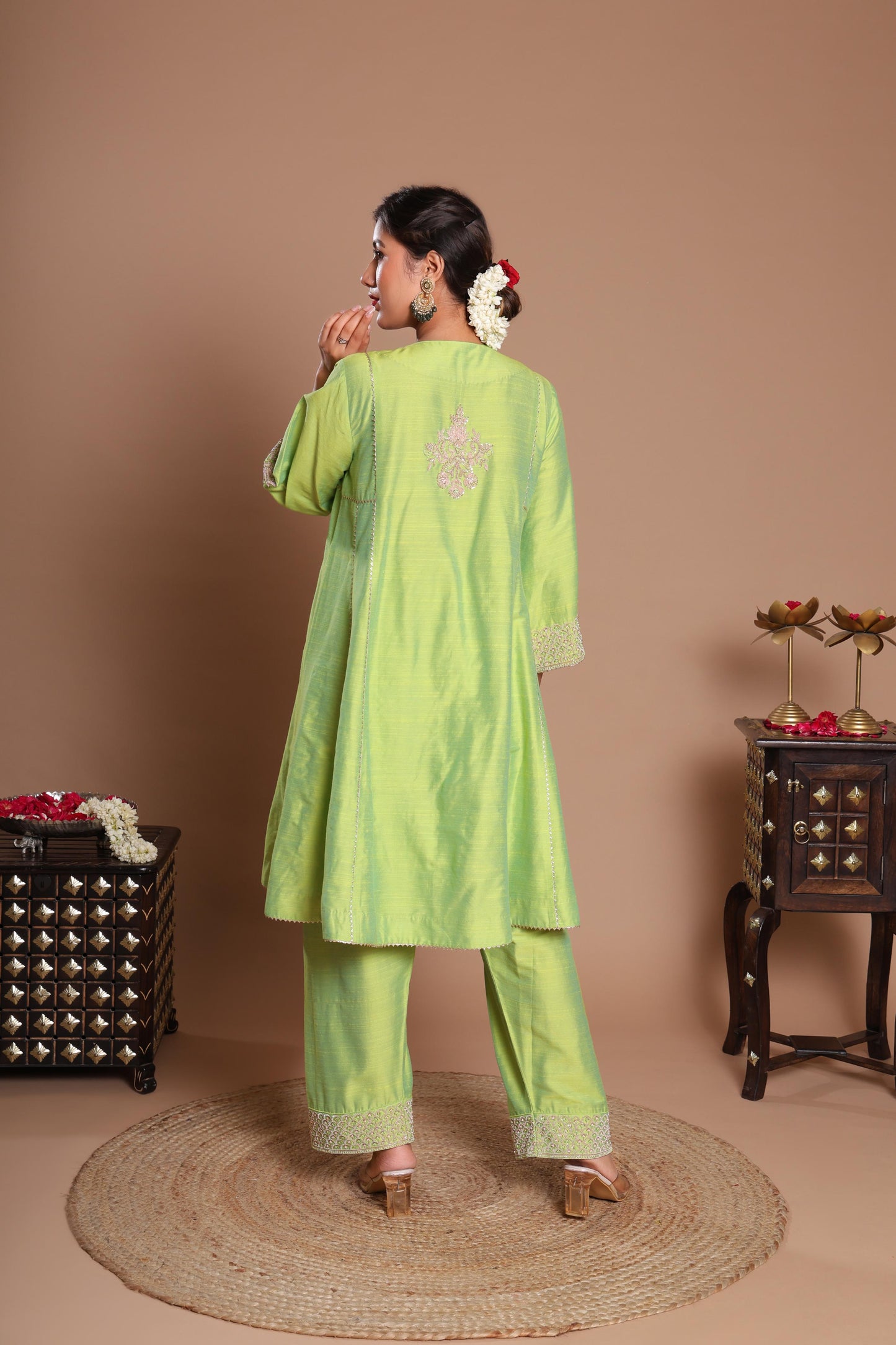 GREEN PISTACHIO KURTA SET